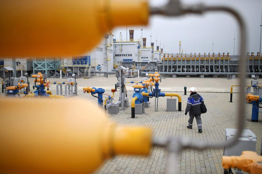 Компрессорная станция «Русская», входящая в систему газопроводов для обеспечения поставок газа для «Турецкого потока»