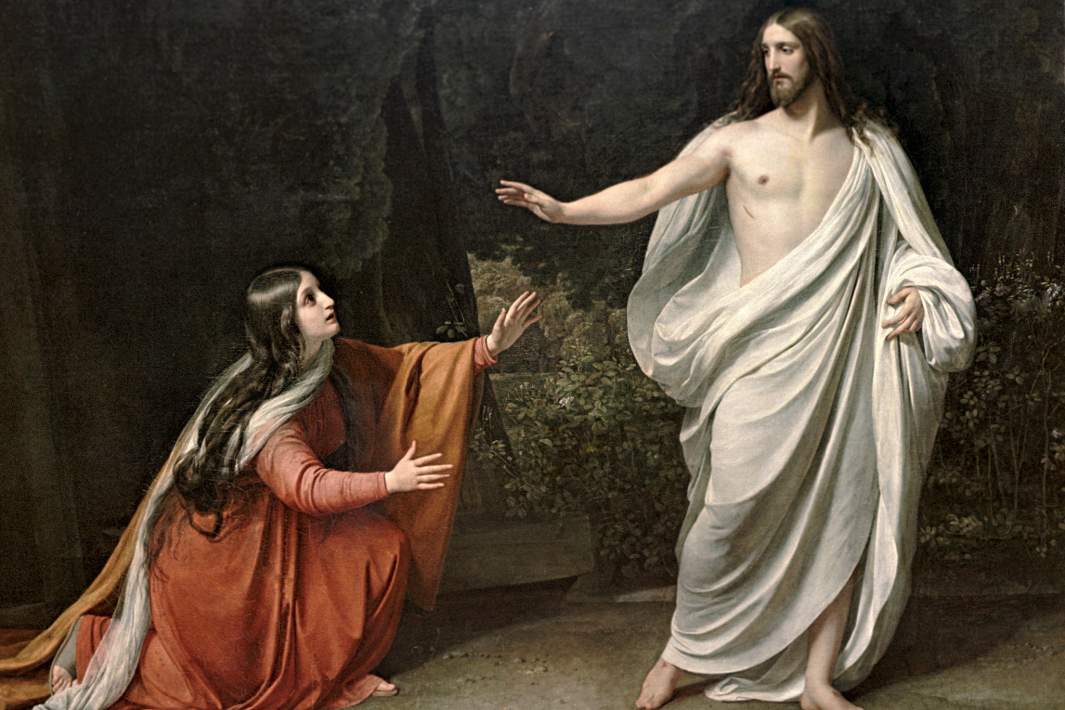 Картина Александра Иванова "Явление Христа Марии Магдалине после Воскресения" из собрания Государственной Третьяковской галереи