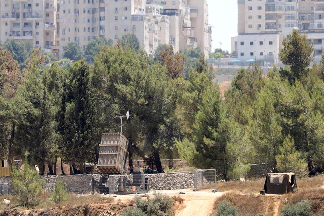 Батарея системы ПВО «Железный купол» в Иерусалиме