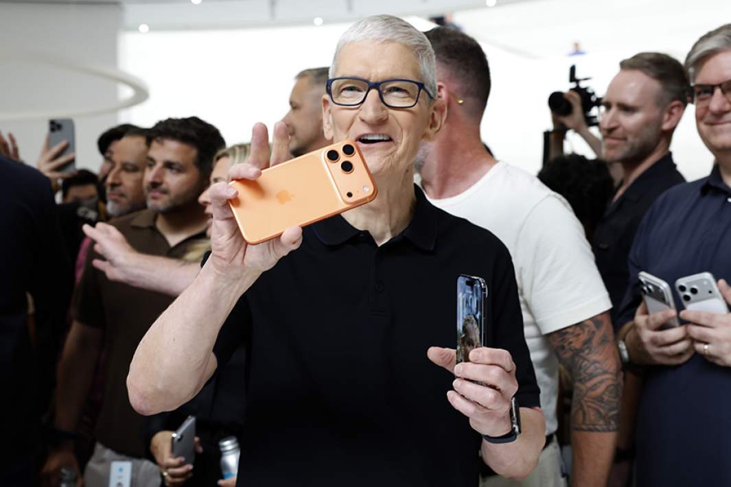 Генеральный директор Apple Тим Кук на ежегодной осенней презентации новинок компании в Купертино. 9 сентября 2025 года