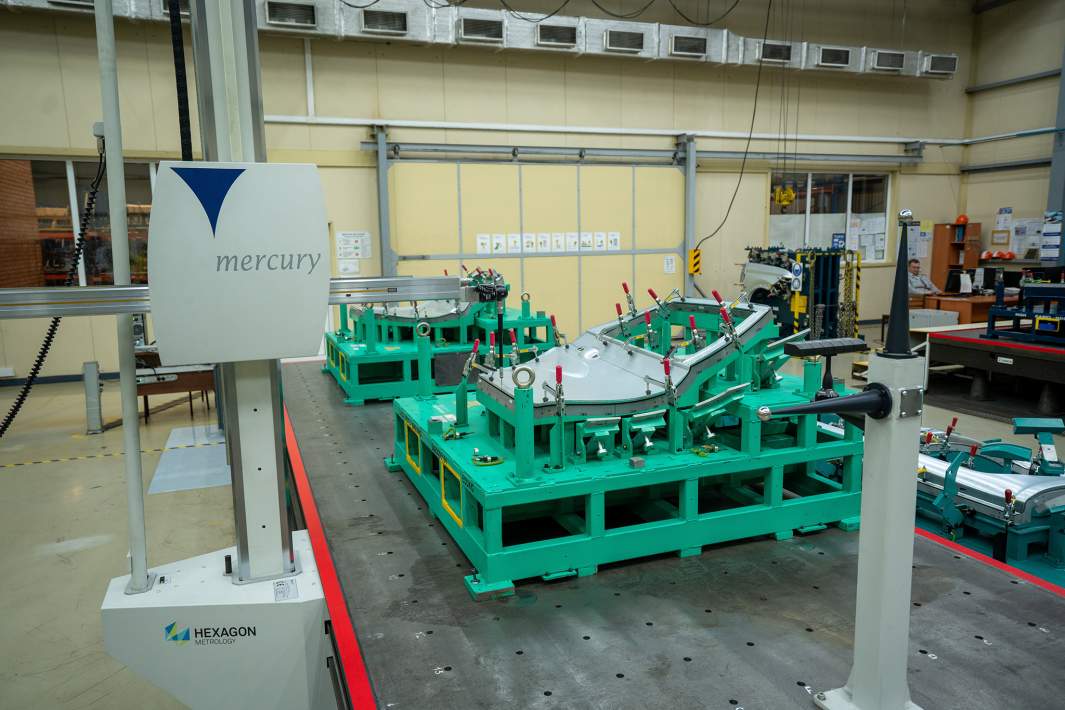 Одна из двух дверных панелей на 3D-сканере