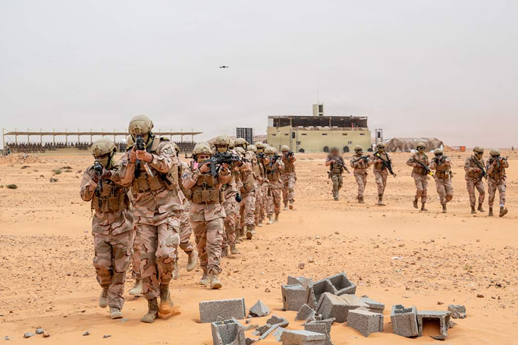 Церемония открытия учений Flintlock 2026 в городе Сирт в Ливии