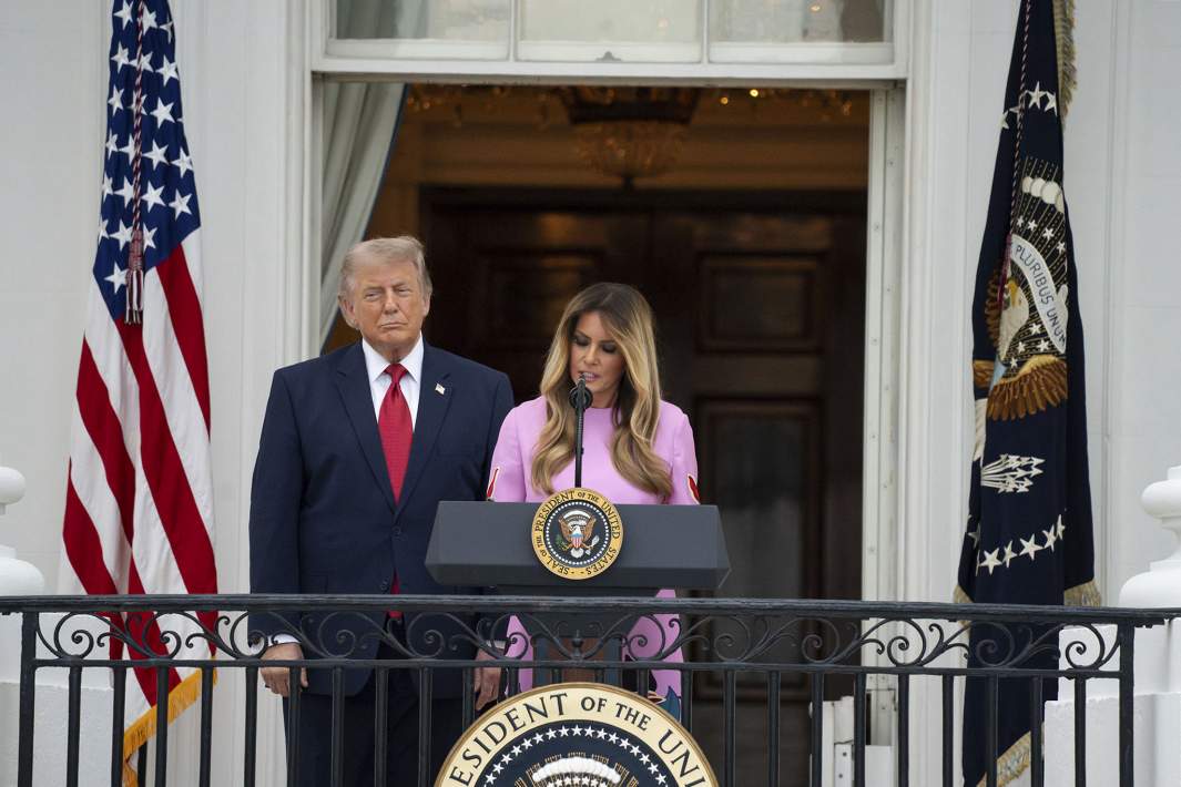 Трамп с женой
