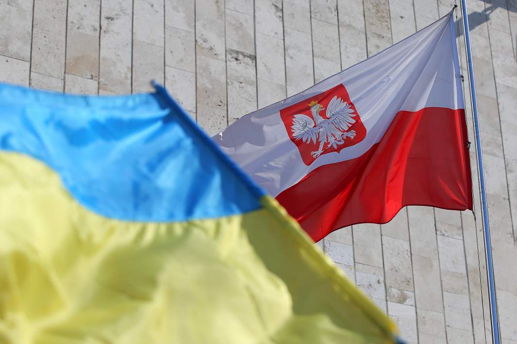 Польша Украина флаги 