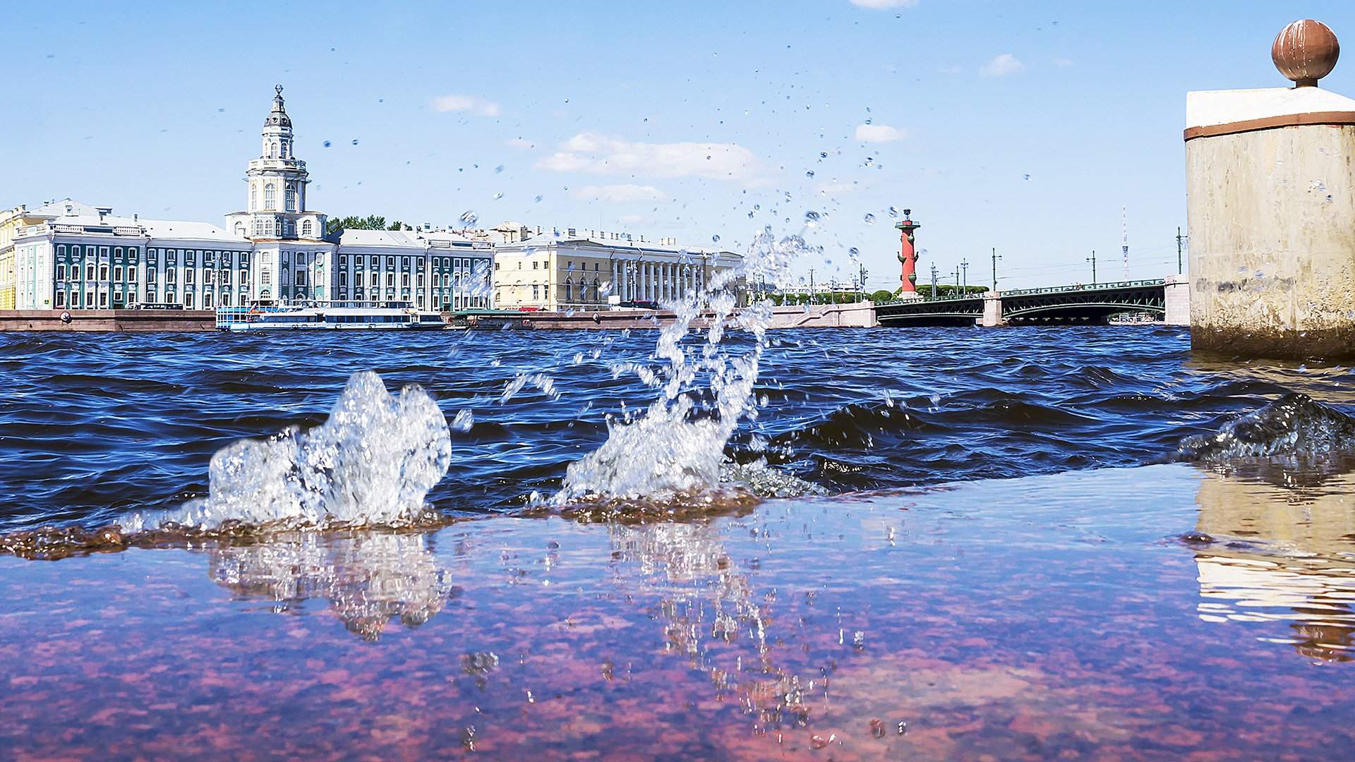 Нева Санкт-Петербург лето