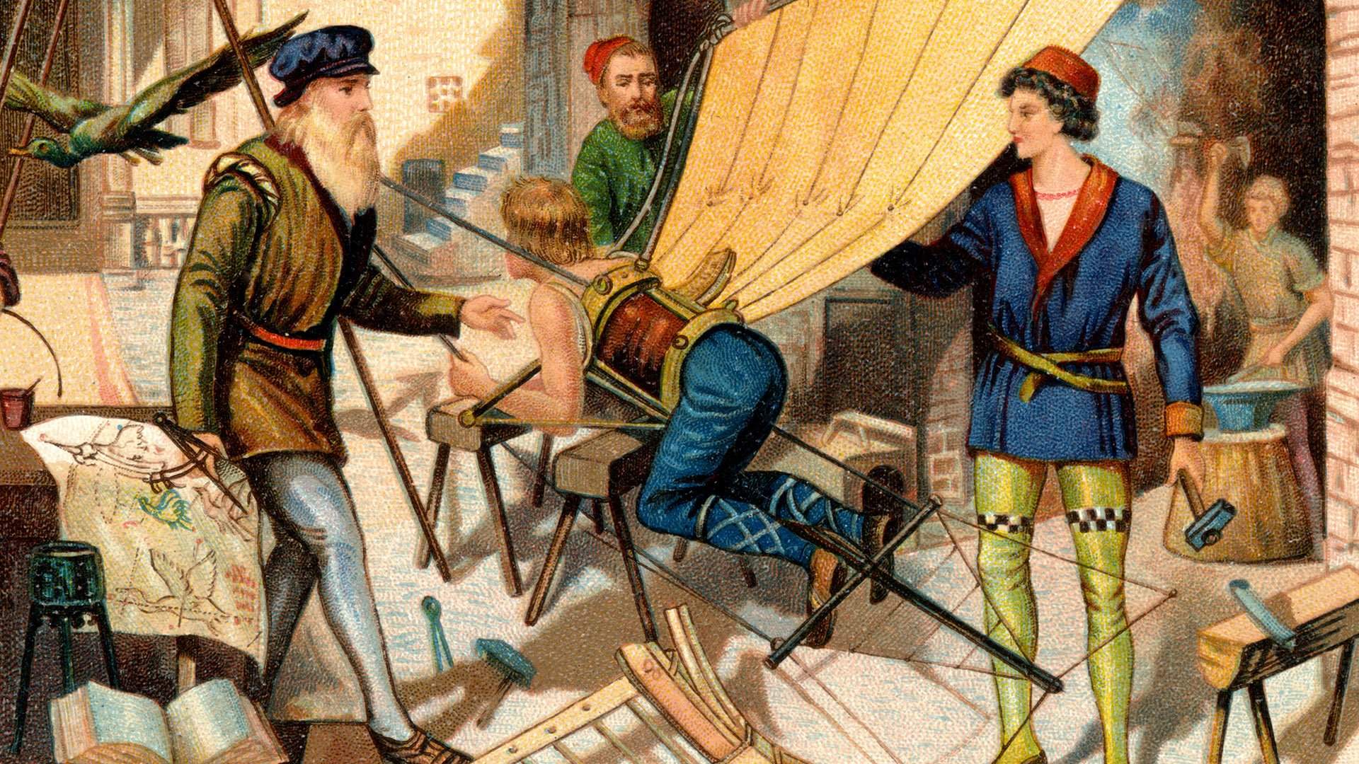 6 удивительных изобретений Леонардо да Винчи, которые опередили своё время - Лайфхакер