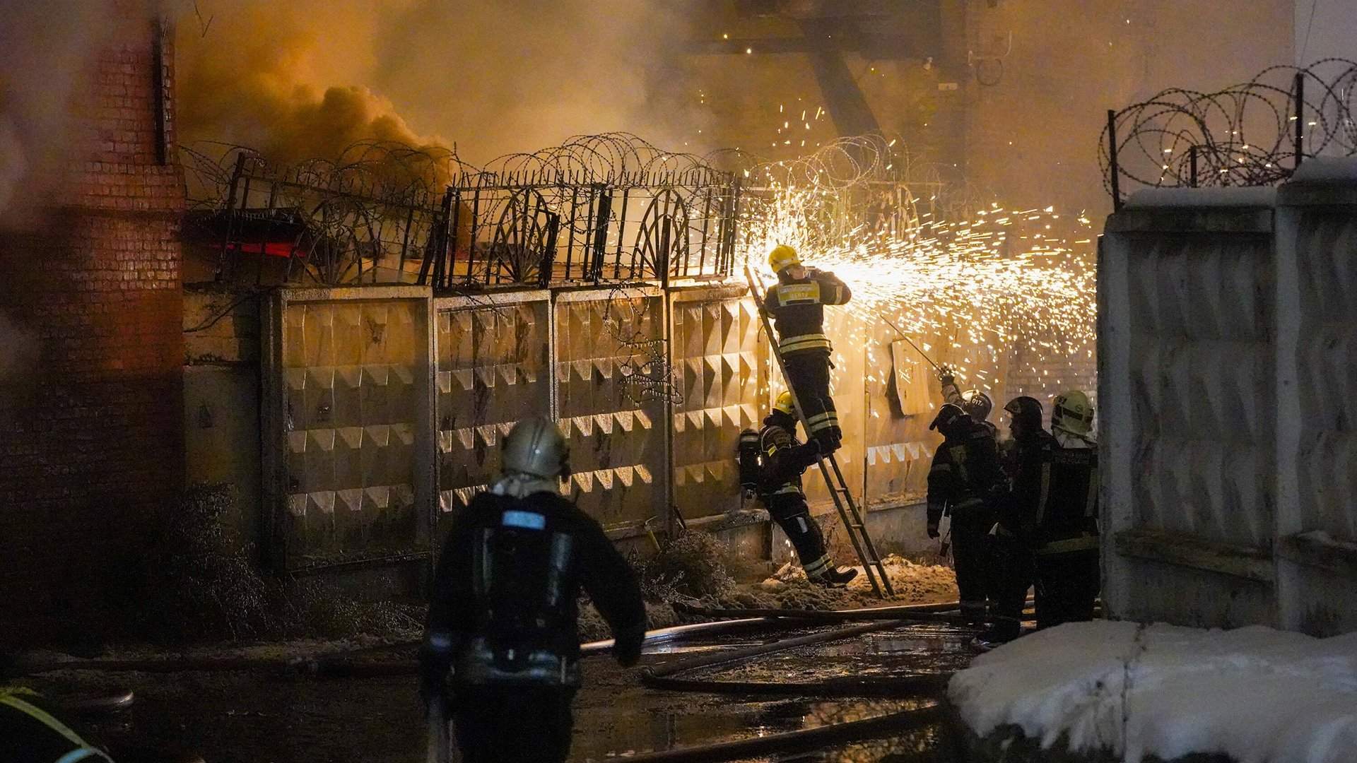 пожар на вокзале