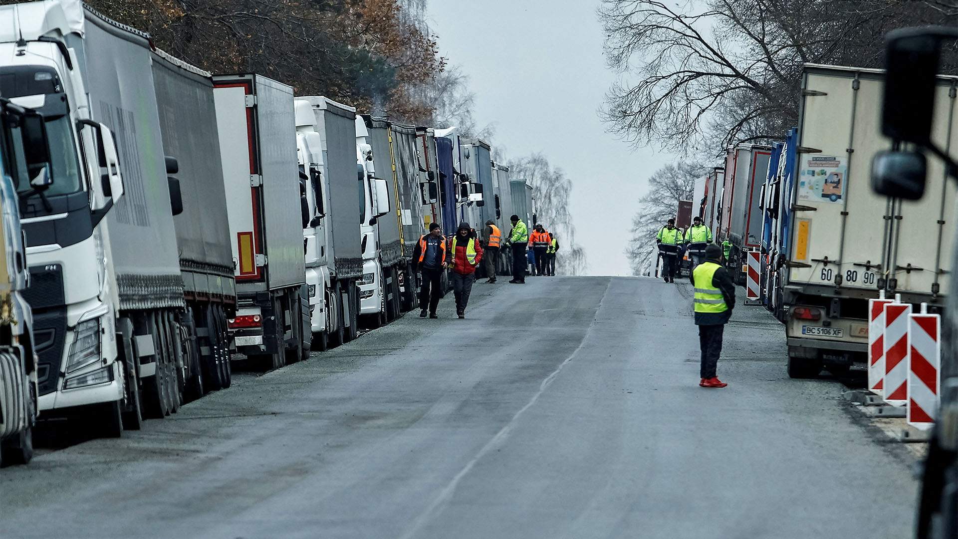 Польша блокирует КПП на границе с Украиной