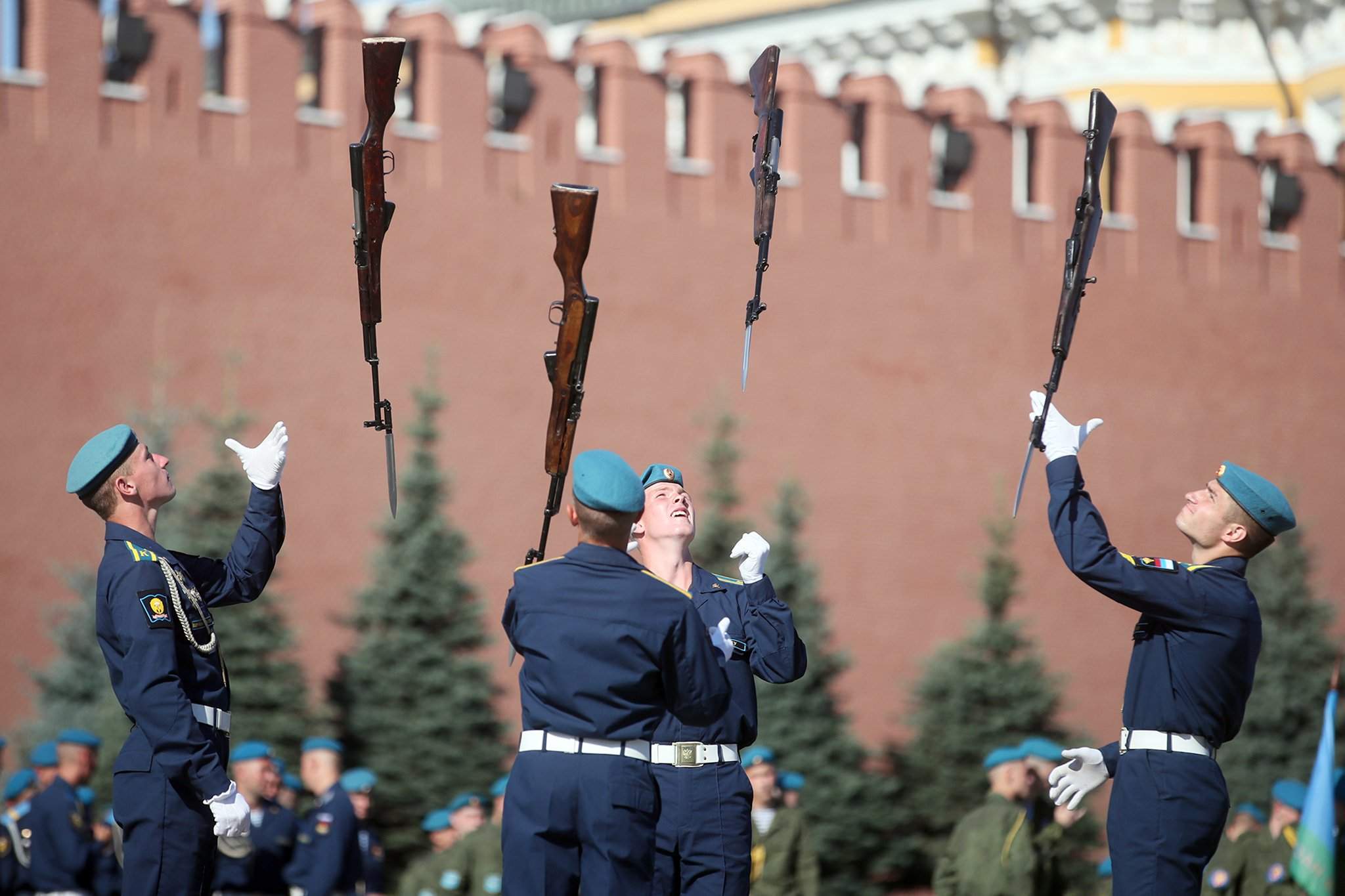 показательные выступления кремлевского полка