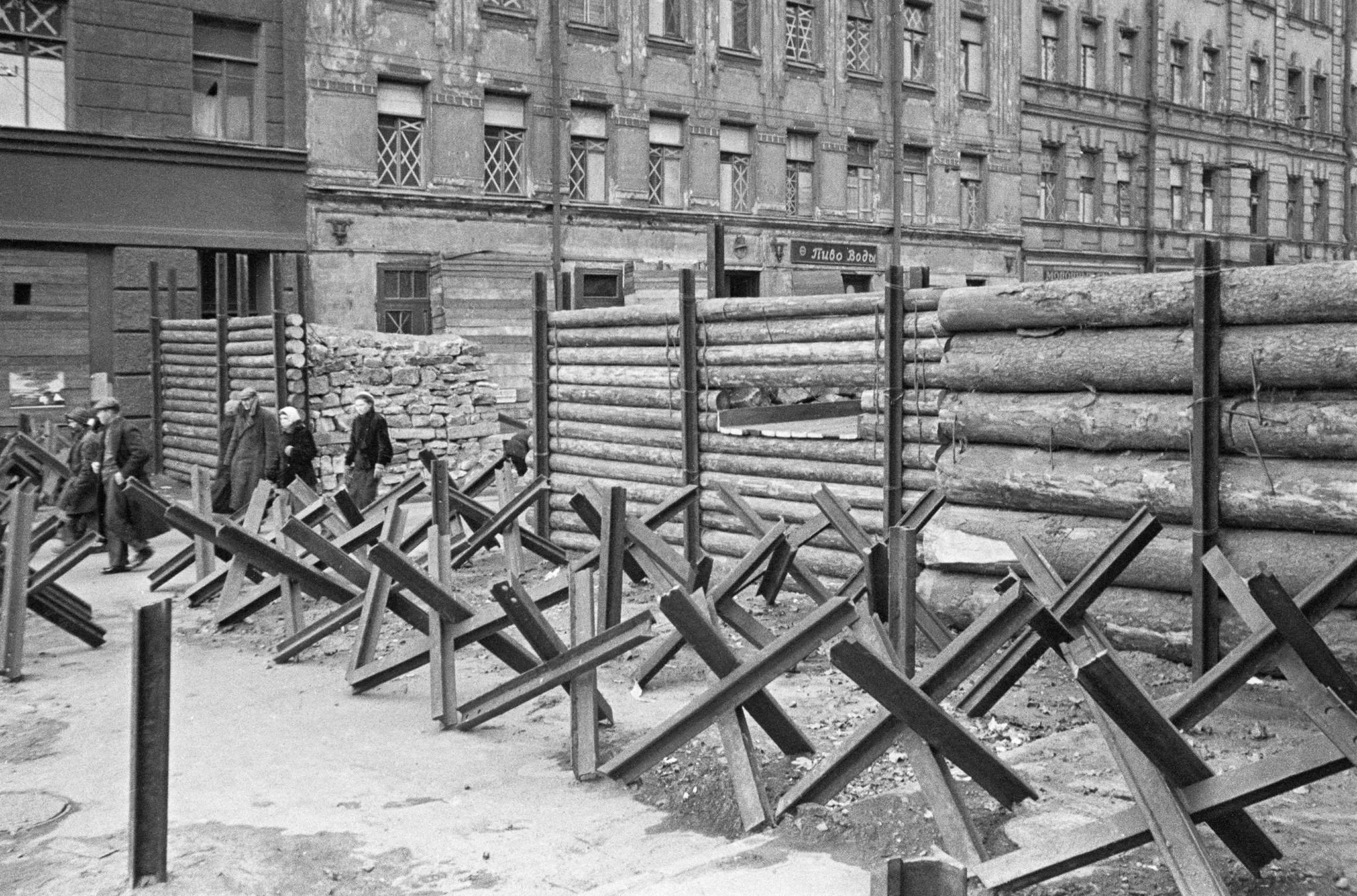 Баррикады в блокадном Ленинграде
