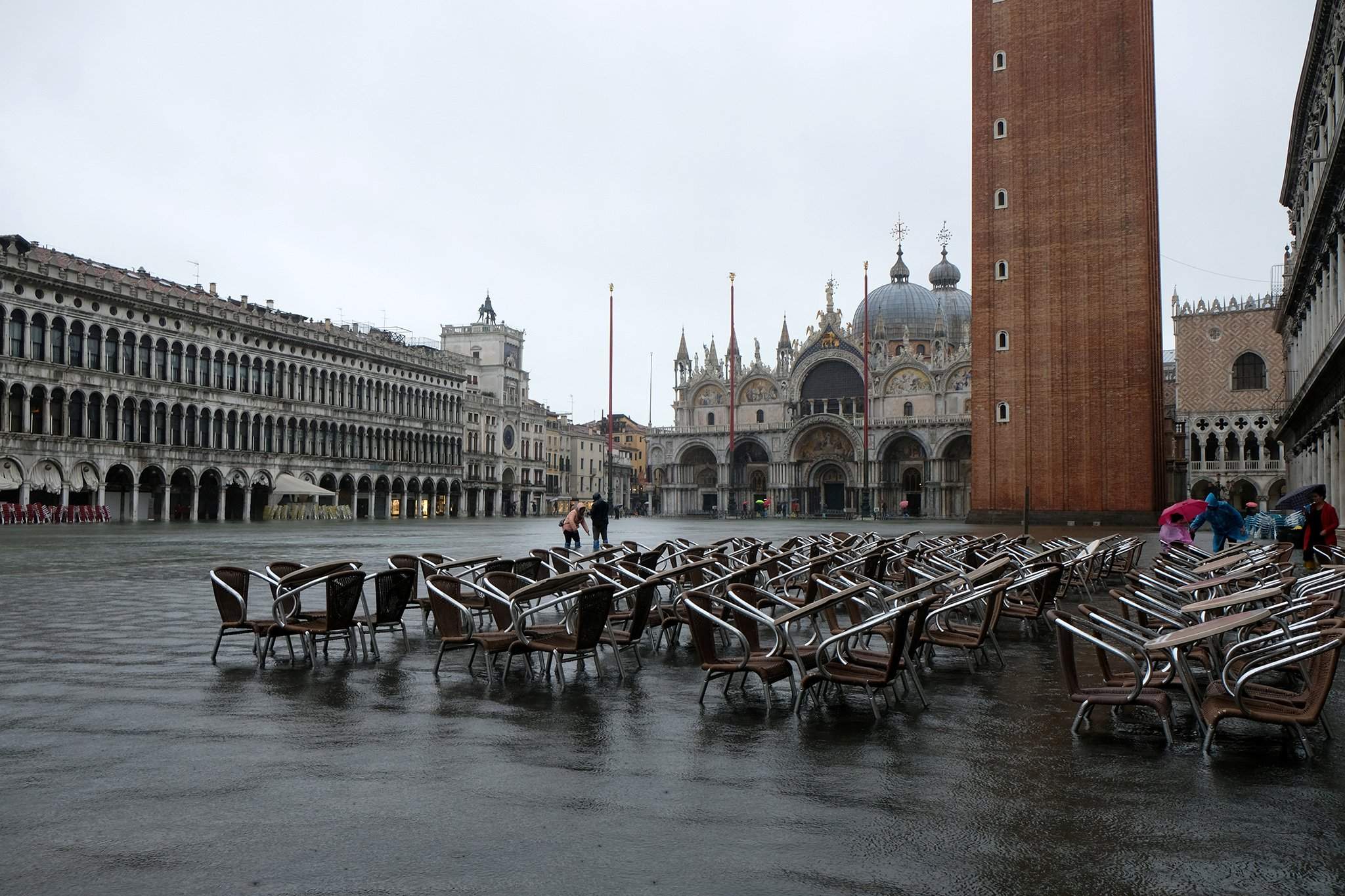 Венеция площадь Сан Марко наводнение