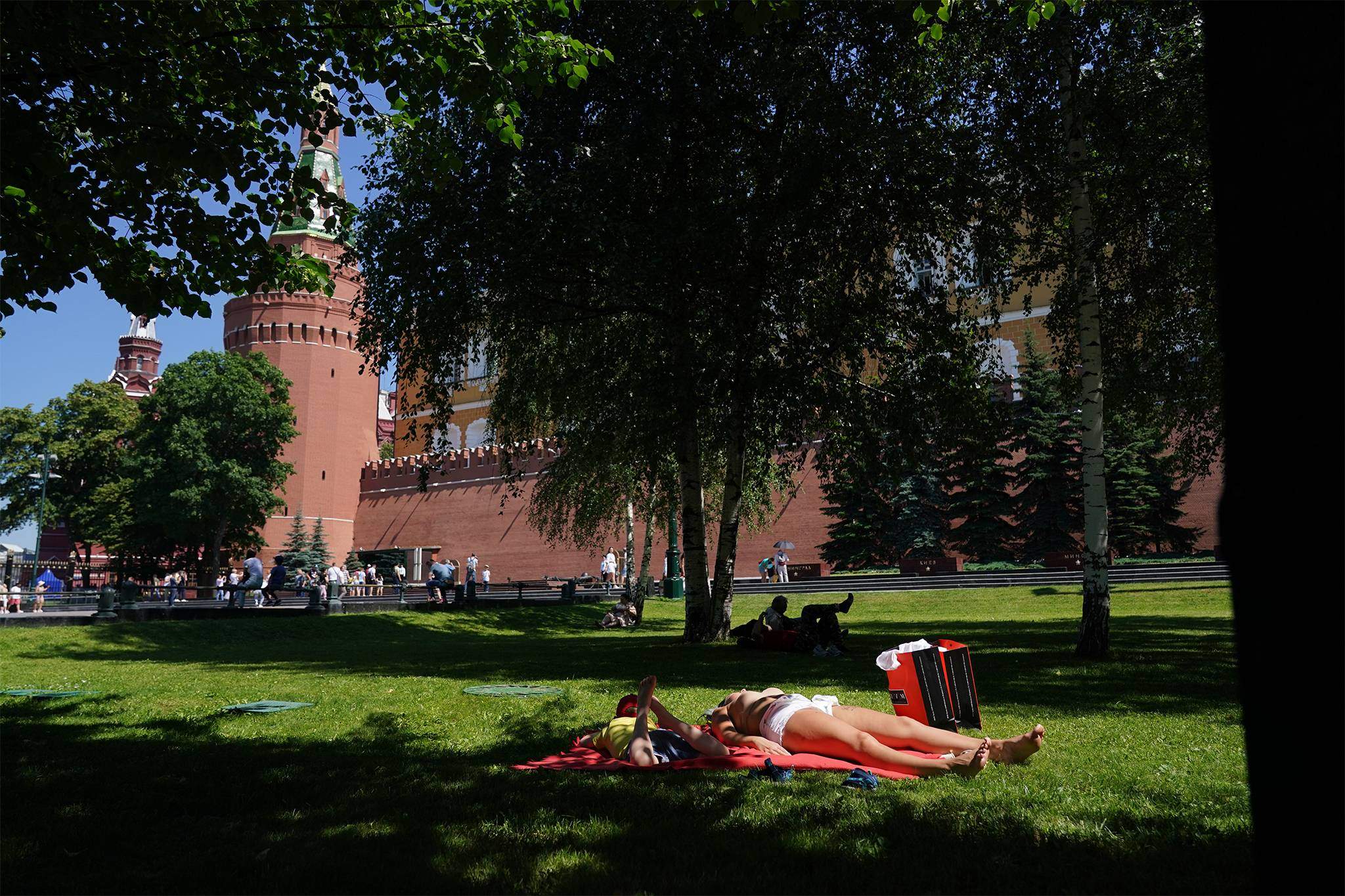 Жара в москве фото