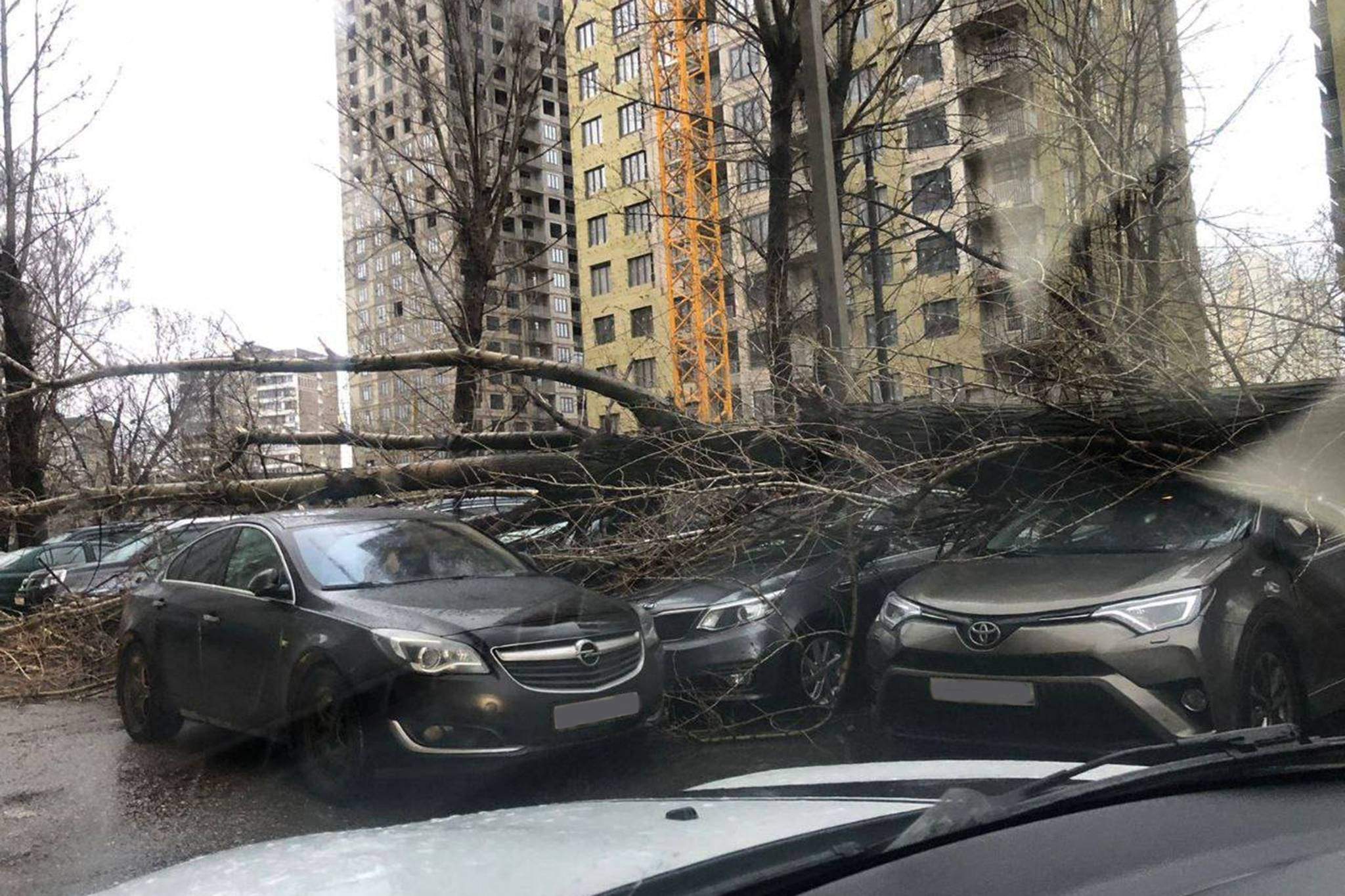 Сильный ветер в Москве