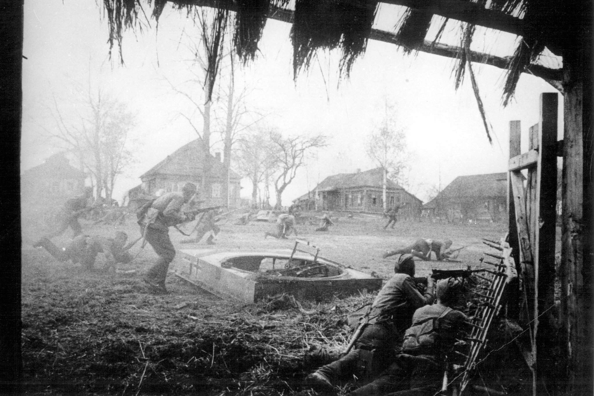 Октябрь 1941 великой отечественной войны. Деревня Крюково 1941. Бой в деревне 1941-1942.