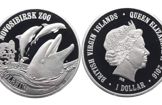Новосибирские дельфины появились на долларовых монетах