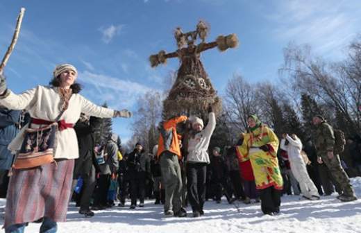 Народные гулянья в честь Масленицы
