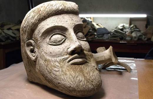 В Керченской бухте ученые нашли терракотовую голову V века до н. э. 