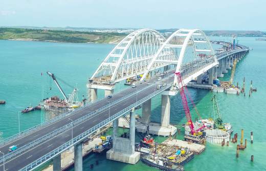 какое место занимает крымский мост по длине в мире