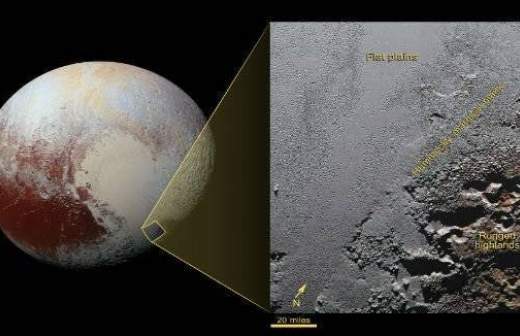 NASA опубликовало цветные фотографии Плутона