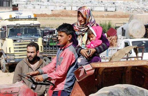 Семья беженцев  готовится вернуться в Сирию через ливанскую границу