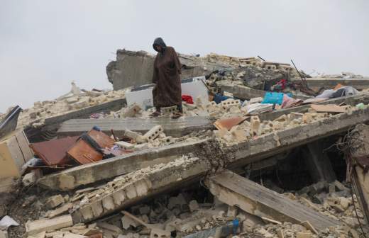 Последствия землетрясения в Джандарисе, Сирия