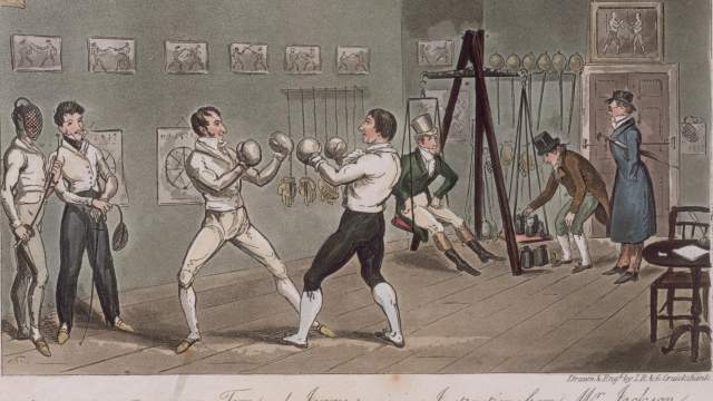 Лондонский тренировочный зал 1821 год