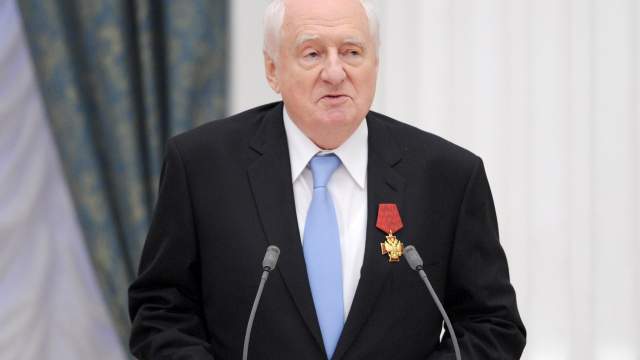  Художественный руководитель Московского театра «Ленком» Марк Захаров во время церемонии вручения государств. 2013 год