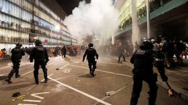 Протесты в Каталонии