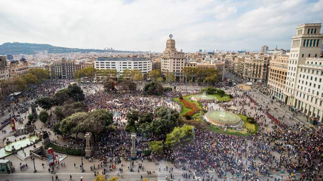 Протесты в Каталонии