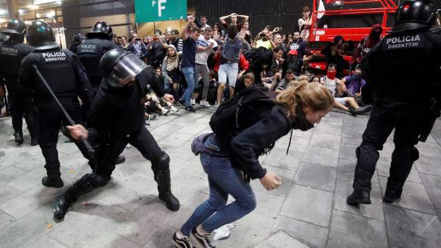 Протесты в Каталонии