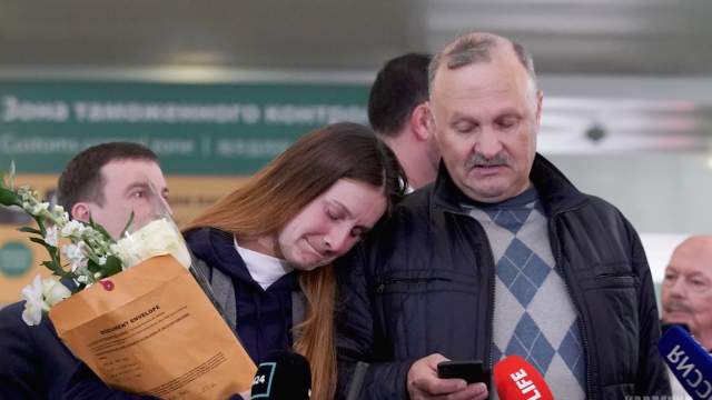 Мария Бутина в международном аэропорту Шереметьево