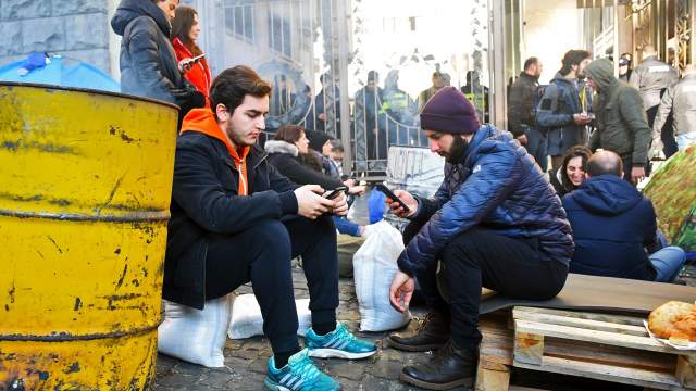 Протесты в Грузии