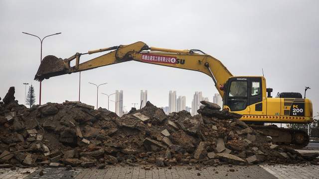 Строительство госпиталя в Ухане