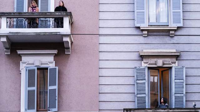 Итальянцы на карантине