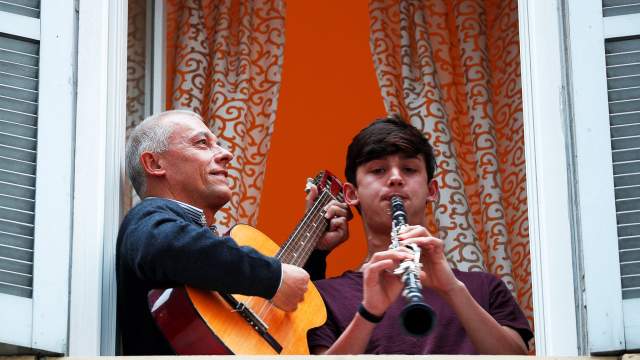 Итальянцы на карантине