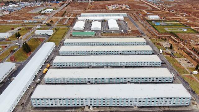 Стройка больницы в Новой Москве