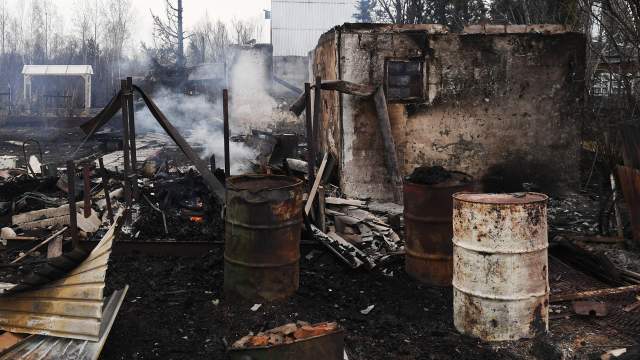 Лесные пожары в Новосибирской области