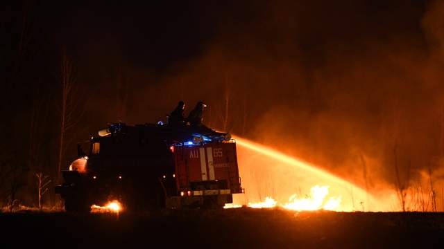 Лесные пожары в Новосибирской области