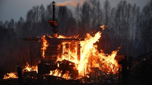 Лесные пожары в Новосибирской области