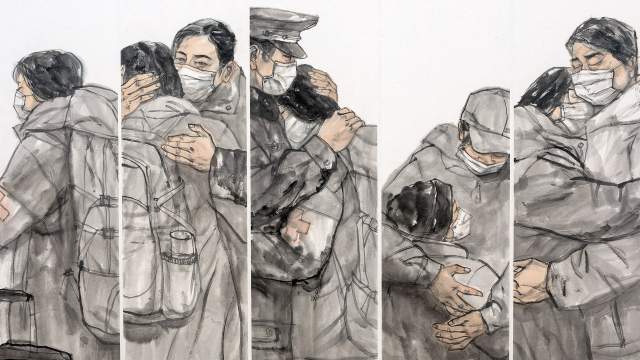 Чжоу Юань, «В ожидании вашего возвращения», гохуа