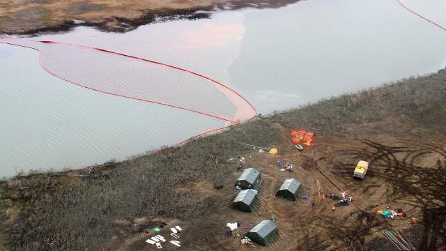 Ликвидация последствий разлива топлива на ТЭЦ-3