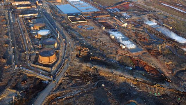 Ликвидация последствий разлива топлива на ТЭЦ-3