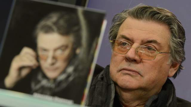 Актер Александр Ширвиндт во время презентации своей книги мемуаров "Проходные дворы биографии" в Международном мультимедийном пресс-центре (ММПЦ) агентства РИА Новости. 1 апреля 2012 года