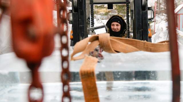 Лед, транспортировка