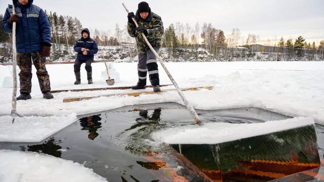 Заготовка льда