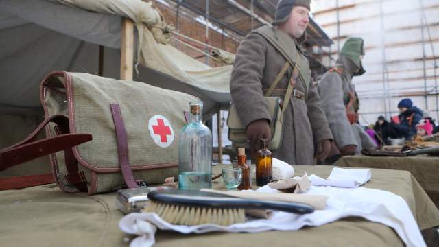 Празднование Дня защитника Отечества на Крутицком Патриаршем подворье в Москве