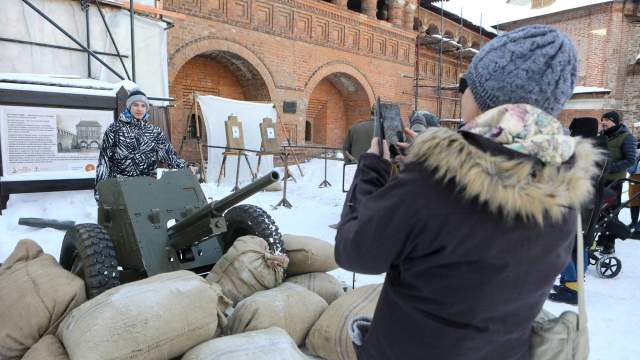 Празднование Дня защитника Отечества на Крутицком Патриаршем подворье в Москве