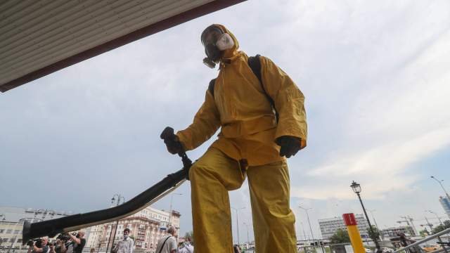 Дезинфекция Савеловского вокзала