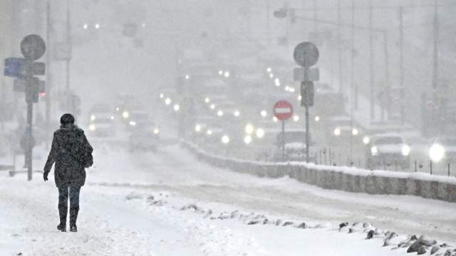 Снегопад в Москве