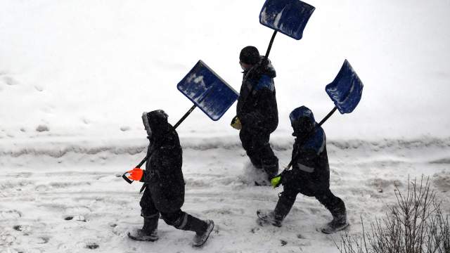 Снегопад в Москве